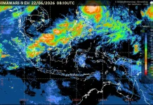 Prakiraan Cuaca Ibu  Kota Provinsi se-Indonesia, 23 Juni