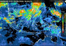 Prakiraan Cuaca Ibu  Kota Provinsi se-Indonesia, 25 Juni