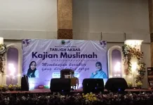 Ribuan Muslimah Padati Tabligh Akbar Ustazah Halimah Alaydrus di Ciawi