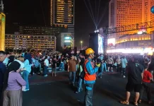 PLN Jaga Keandalan Listrik HUT Ke-499 Kota Jakarta di Bundaran HI