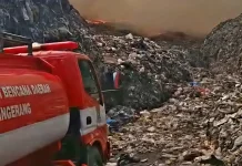 Kebakaran TPA Jatiwaringin, DLHK Kabupaten Tangerang Terjunkan Tim Medis