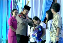 Polri Beri Santunan untuk Anak Yatim dalam Rangka Hari Bhayangkara ke-80