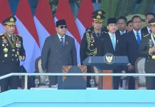 Presiden Prabowo dan Wapres Gibran Tiba di Tempat Upacara HUT ke-80 Bhayangkara