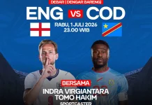 Inggris Waspadai RD Kongo di Babak 32 Besar Piala Dunia
