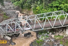 Jembatan Enang-enang Kembali Dibuka Terbatas, PU Percepat Penanganan Permanen