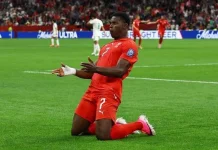 Swiss Dominasi Babak Pertama, Aljazair Tertinggal 0-1
