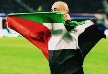 Pelatih Mesir Rayakan Kemenangan dengan Bendera Palestina