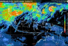 Prakiraan Cuaca Ibu Kota Provinsi se-Indonesia, 14 Juli