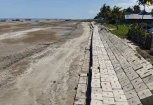 PU Lanjutkan Pengamanan Pantai Lampu Satu untuk Lindungi Kawasan Pesisir