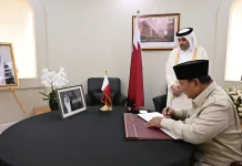 Presiden Prabowo Sampaikan Belasungkawa atas Wafatnya Emir Qatar 1995-2015
