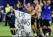 FIFA Kaji Insiden Spanduk Malvinas usai Laga Argentina vs Inggris