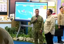 Tiba di Lokasi Panen Raya, Presiden Tinjau 'Booth' Inovasi TNI