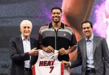 Giannis  Tiba di Miami, Sambutan Meriah Warnai Bintang Baru Heat