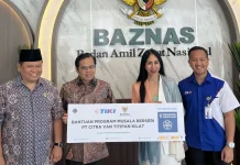 TIKI Salurkan Infak Rp40 Juta Melalui BAZNAS untuk Renovasi Musala