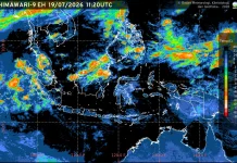 Prakiraan Cuaca Ibu Kota Provinsi se-Indonesia, 20 Juli