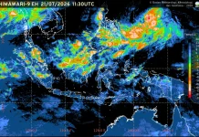 Prakiraan Cuaca Ibu Kota Provinsi se-Indonesia, 22 Juli