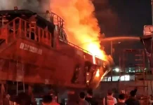 Ini Kronologi KN SAR Ramawijaya Terbakar di Galangan Kapal Muara Baru