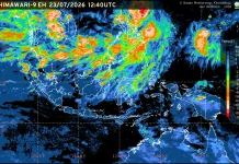 Prakiraan Cuaca Ibu Kota Provinsi se-Indonesia, 24 Juli