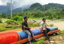 Jembatan Rusak, Rakit Darurat Disiapkan untuk Akses KAT Sikundo Aceh