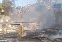 Kebakaran Landa 51 Rumah Kampung di Sukabumi