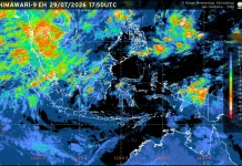 Prakiraan Cuaca Ibu  Kota Provinsi se-Indonesia, 30 Juli