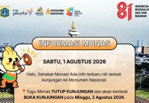 Monas Tutup Kunjungan untuk Zikir dan Doa Kebangsaan Hari Ini