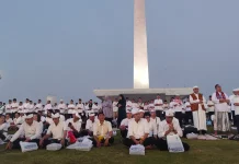 Toleransi Warnai Salat Magrib Berjemaah pada Zikir dan Doa Kebangsaan