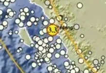 Gempa Magnitudo 3,3 Terjadi di Tenggara Pariaman, Sumatra Barat