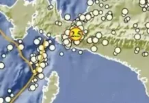 Gempa Magnitudo 2,5 Landa Barat Daya Nabire, Papua