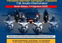 Polisi Rekayasa Lalu Lintas Selama Kunjungan PM Thailand