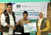 Sinergi NU Care-LAZISNU dan Paragon Bangkitkan Pendidikan Pascabanjir