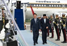 Bertemu Presiden Prabowo, PM Tailan Anutin Charnvirakul Tiba di Jakarta