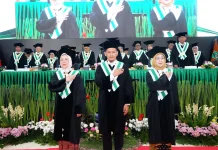 UNAS Kukuhkan Tiga Guru Besar, Perkuat Keilmuan dari AI hingga Sosiologi Ekonomi