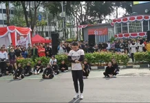 Ribuan Pesilat Meriahkan Flash Mob Pencak Silat di Bundaran HI