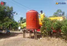 Kementerian PU Salurkan 8.000 Liter Air Bersih di Kabupaten Banjar