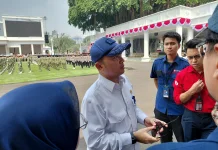 Menteri Prasetyo Pantau Gladi Pasukan Upacara