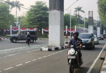 Jelang Sidang Tahunan DPR/MPR, Lalu Lintas Kompleks Parlemen Ramai Lancar