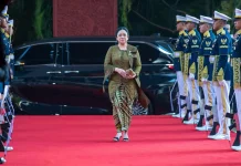 Puan Maharani Tampil Anggun dengan Kebaya Hijau Olive di Sidang Tahunan MPR RI