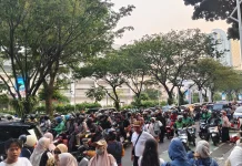 Bubaran Sidang Tahunan MPR/DPR 2026 Lalu Lintas Gerbang Pemuda Padat Merayap