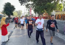 KAI Services Regional 6 Yogyakarta Gelar Fun Walk HUT Ke-81 RI