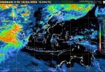 Prakiraan Cuaca Ibu Kota Provinsi se-Indonesia, 15 Augustus