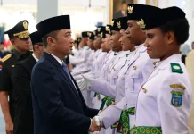 Menteri Prasetyo Apresiasi Perjuangan Anggota Paskibraka