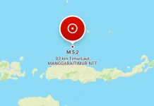 Pagi Tadi, Ruteng NTT Diguncang Gempa 5,2 Magnitudo
