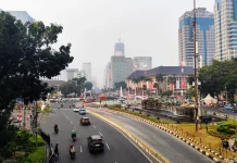 Jelang Kirab HUT ke-81 RI, Arus Lalu Lintas Patung Kuda Masih Lancar