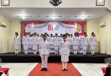 Puluhan Calon Paskibra Gedung Joang ’45 DKI Jakarta Dikukuhkan