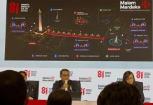 Malam Merdeka Hadirkan Immersive Show, Video Mapping, Karnaval, dan Drone Show