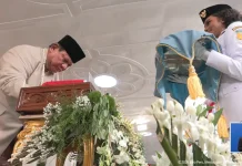 Presiden Prabowo Pimpin Upacara Penurunan Bendera HUT Ke-81 RI
