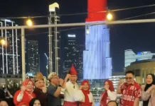 Tandai HUT ke-81 RI, Merah Putih Bersinar di Burj Khalifa