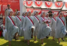 Biarawati Indonesia Ambil Bagian sebagai Paskibra di KBRI Takhta Suci