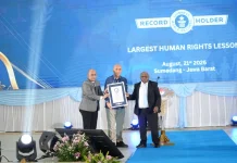 Kementerian HAM Pecahkan Rekor Dunia Pelajaran HAM Terbesar